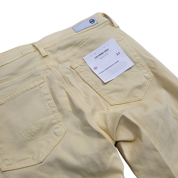 AG Adriano Goldschmied Prima Crop Cigarette Jeans in Morocco Sand Size 24 NWT - Picture 8 of 11